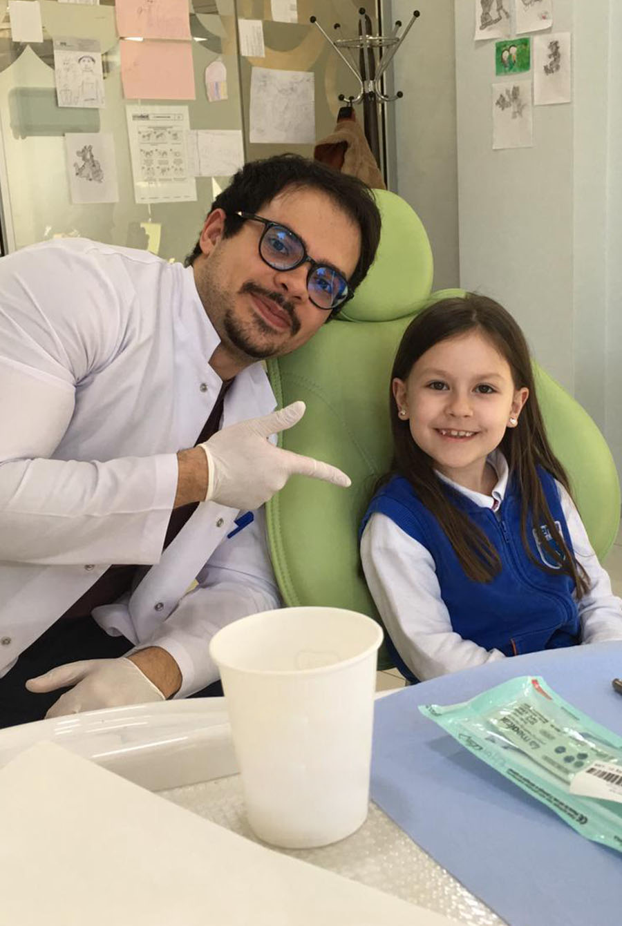 Dr. Dt. Olgu Demirci ile hasta - Ankara çocuk diş hekimi